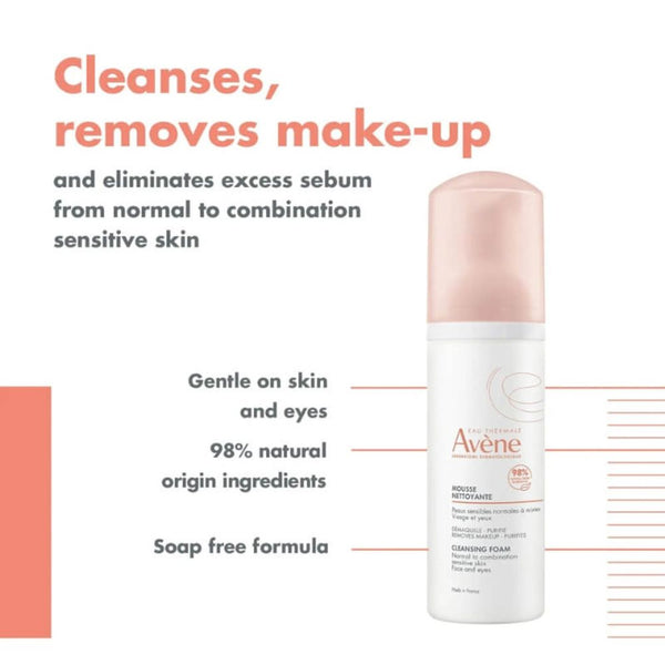Avène Matifying Cleansing Mousse 150 ml