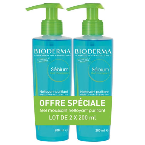 Bioderma Sebium Duo Gel Moussant 2x200ml