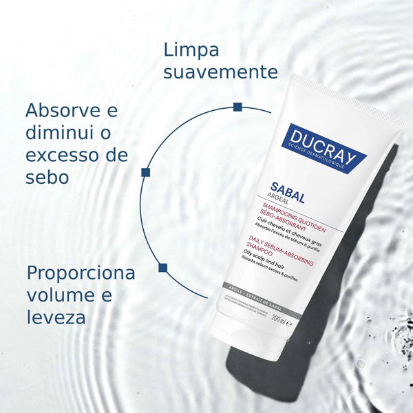 Ducray Sabal Argeal Daily Sebum-Absorbent Shampoo 200ml