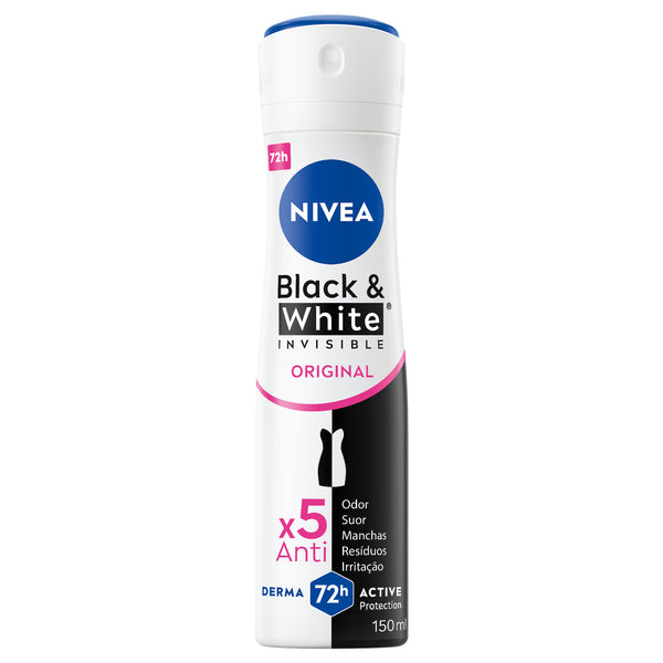 NIVEA Black & White Original 72h Anti-Perspirant Deodorant Spray 150ML