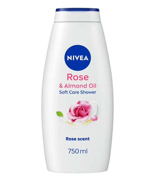 NIVEA BODY Rose & Almond Oil shower gel 750ml