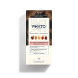 PhytoColor 5.7 Light Chestnut Brown - Complete set containing a 50ml revealing milk, coloring cream 50ml, Phytocolor Mask 12 ml, an information leaflet and a pair of gloves.