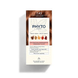 PhytoColor 7.43 Copper Golden Blonde - Complete set containing a 50ml revealing milk, coloring cream 50ml, Phytocolor Mask 12 ml, an information leaflet and a pair of gloves.