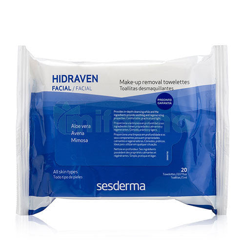 Sesderma Hidraven Make-Up Remover Towelettes X20
