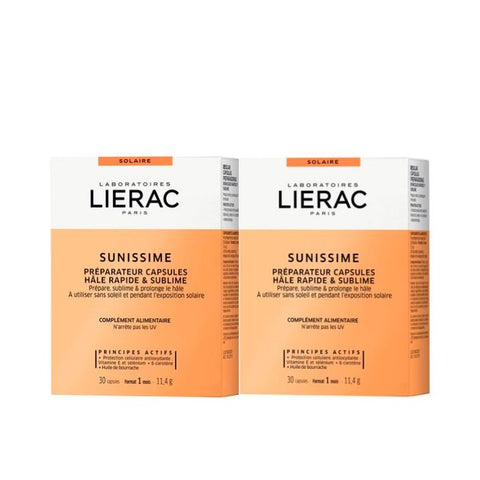 LIERAC SUNISSIME TANNING CAPSULES FOOD SUPPLEMENT 2*30 capsules